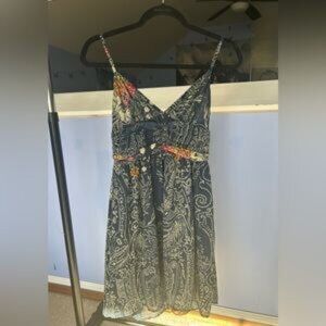 Urban Outfitters Staring at Stars Navy Printed Sundress